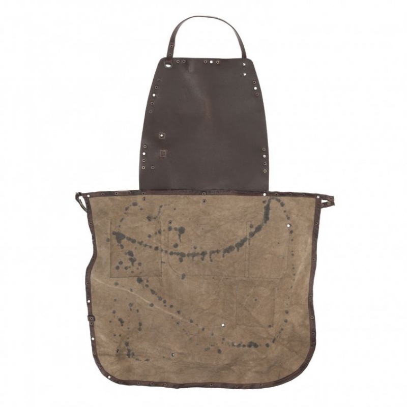 A.S.98 Apron Darin Torbe Unisex Kaki Boja | SRB-106PBOWJS