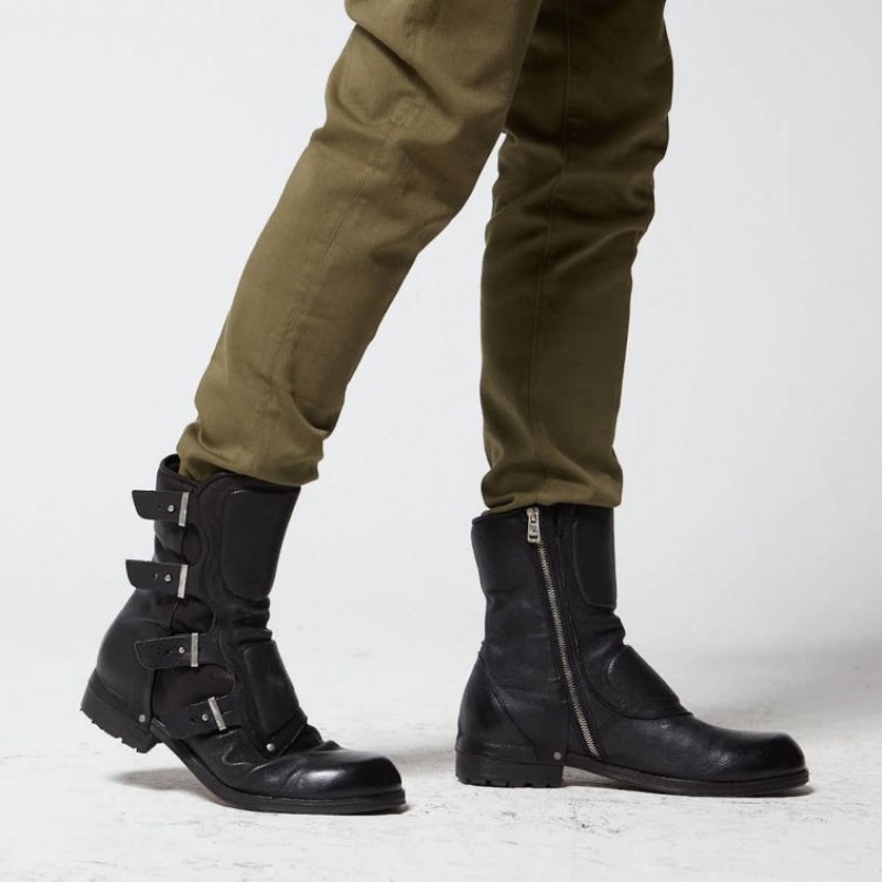 A.S.98 Boots Shield 409204 Ankle boots Muške Crne | SRB-931NGVHKR
