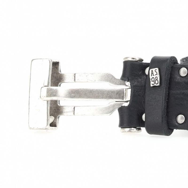A.S.98 Kam Remeni Unisex Crne | SRB-705MIQBKS
