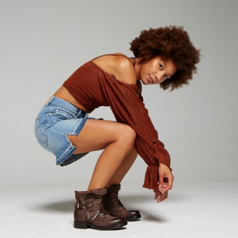 A.S.98 Saintec 259211 Ankle boots Ženske Čokoladne | SRB-524WSMZXY