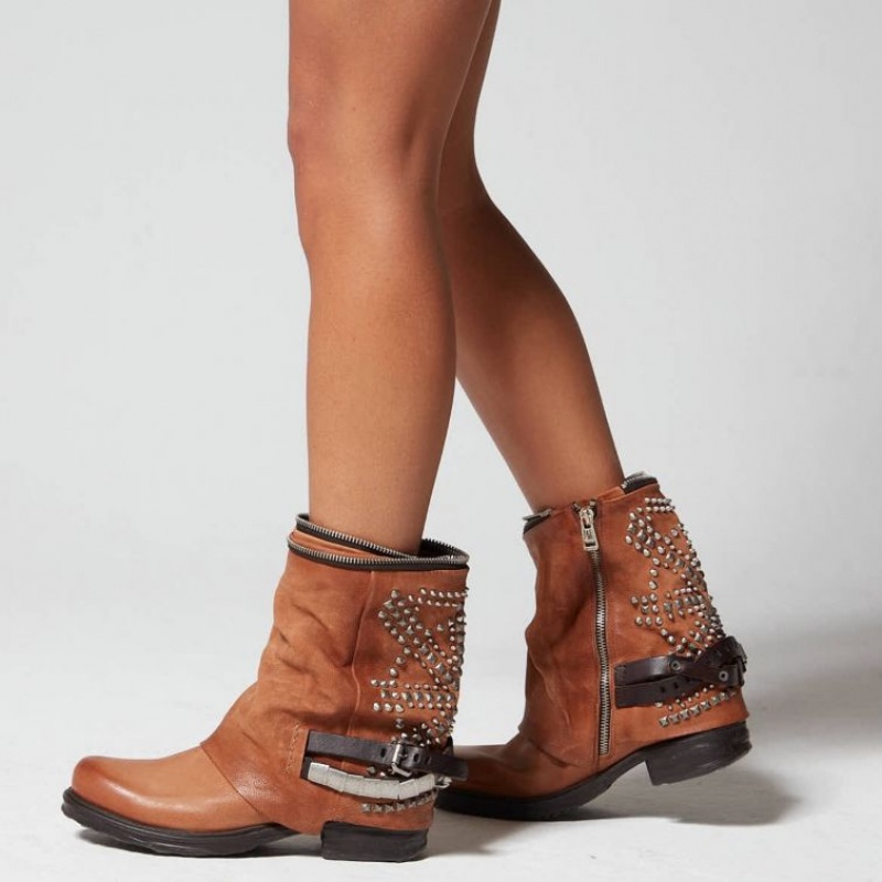 A.S.98 Saintec 259216 Ankle boots Ženske Kaki Boja | SRB-631AYMNWB