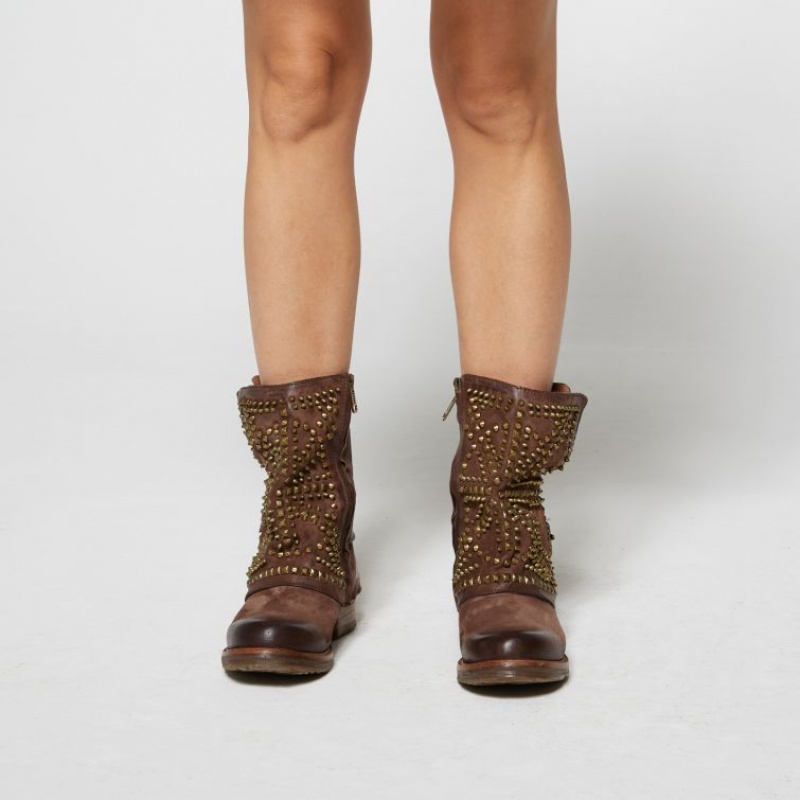 A.S.98 Shana Ankle boots Ženske Čokoladne | SRB-036NKSWUQ