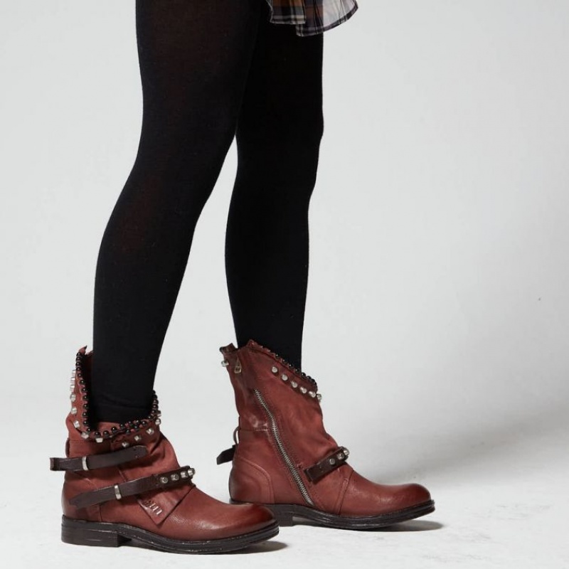 A.S.98 Verti 207239 Ankle boots Ženske Crvene | SRB-750LEJRBT