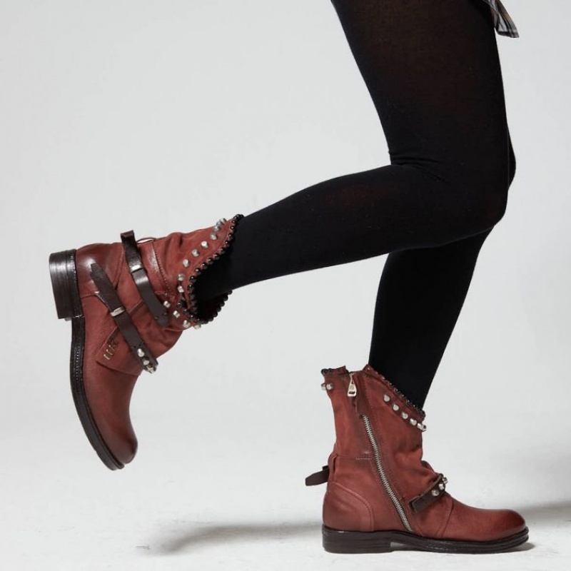 A.S.98 Verti 207239 Ankle boots Ženske Crvene | SRB-750LEJRBT
